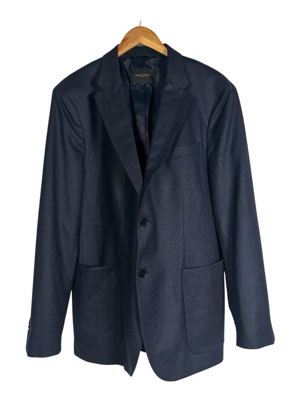 Banana Republic Blazer Jacket Vitale Barberis Flannel 120s Tailored Slim Fit 44R